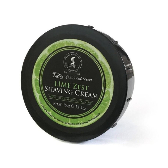 Крем для бритья Taylor of Old Bond Street Lime Zest Shaving Cream, 150 грамм