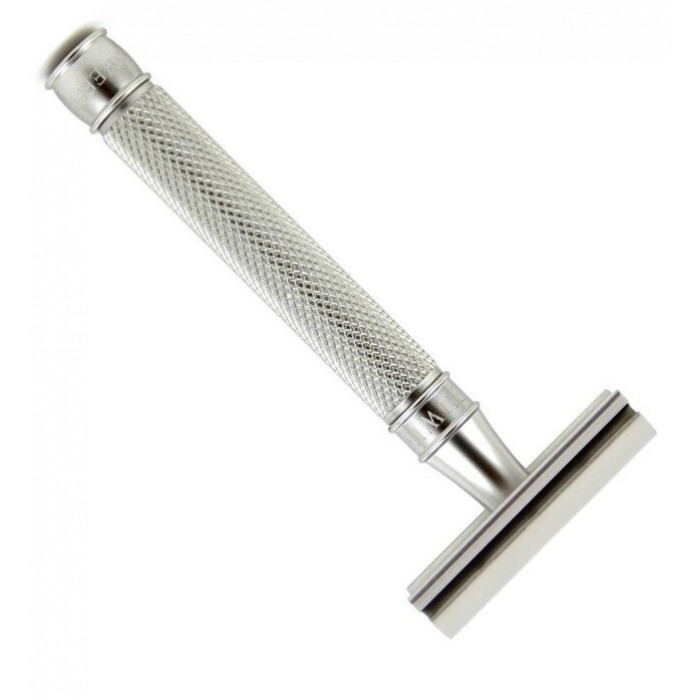 Станок для бритья Т-образный Edwin Jagger 3ONE6 Stainless Steel Knurled