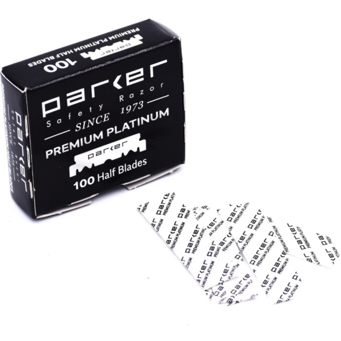 Лезвия для шаветт Parker Premium Single Edge (половинки), 100 шт