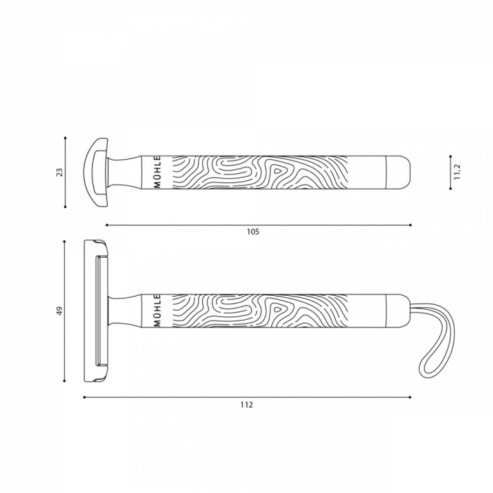 Станок для бритья Т-образный MUEHLE R COM 04 COMPANION