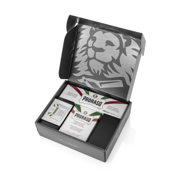 Подарочный набор для бритья Proraso Duo Pack Sensitive (Cream + Balsam)