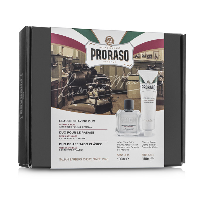Подарочный набор для бритья Proraso Duo Pack Sensitive (Cream + Balsam)