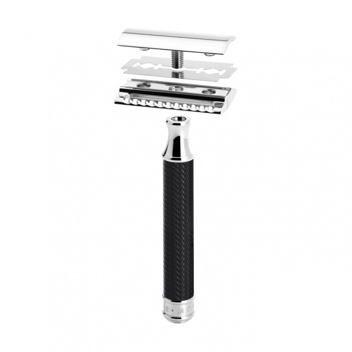 Станок для бритья Т-образный MUEHLE R 89 BLACK TRADITIONAL