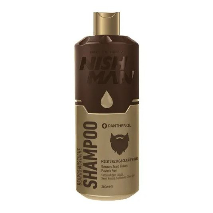 Шампунь для бороды и усов Nishman Beard & Moustache Shampoo 200 мл
