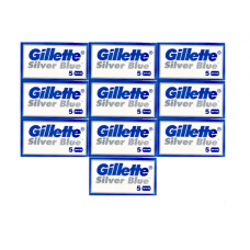 Леза для безпечної бритви Gillette Silver Blue (50 лез)