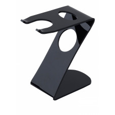 Стенд для бритви та помазка Pearl Acrylic Razor & Brush Stand Black SA-05B