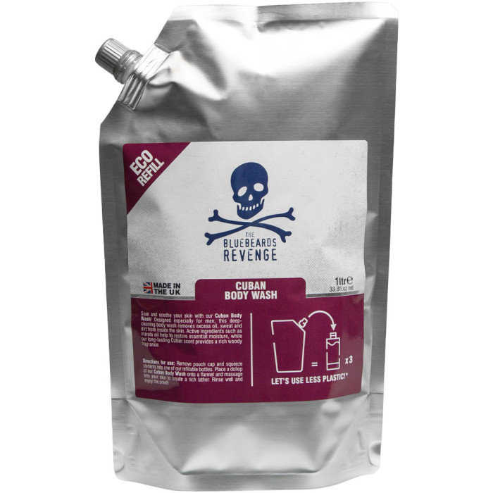 Гель для душа The Bluebeards Revenge Cuban Body Wash, 1000 мл (пакет для дозаправки)