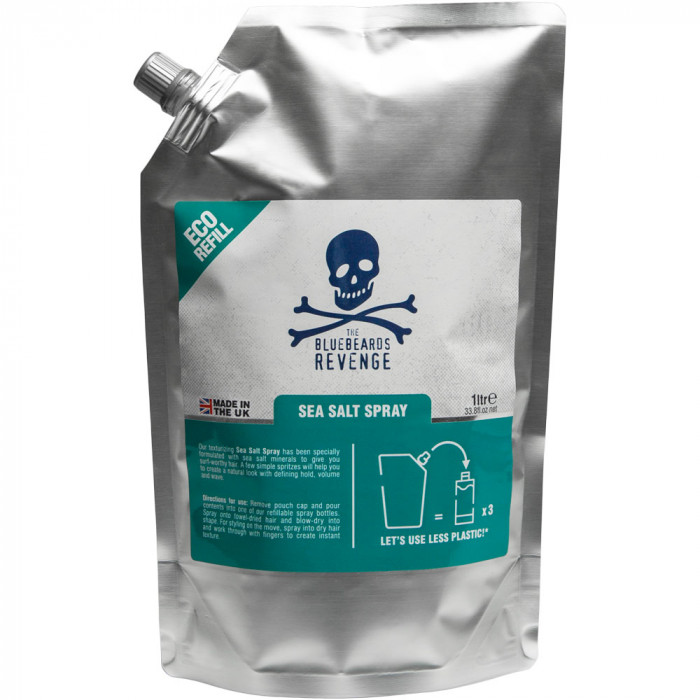 Спрей для волос The Bluebeards Revenge Sea Salt Spray, 1000 мл (пакет для дозаправки)