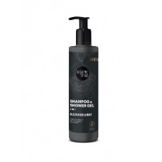 Шампунь для волосся та тіла Organic Shop Men Shampoo & Shower Gel "Blackwood and Mint", 200 мл