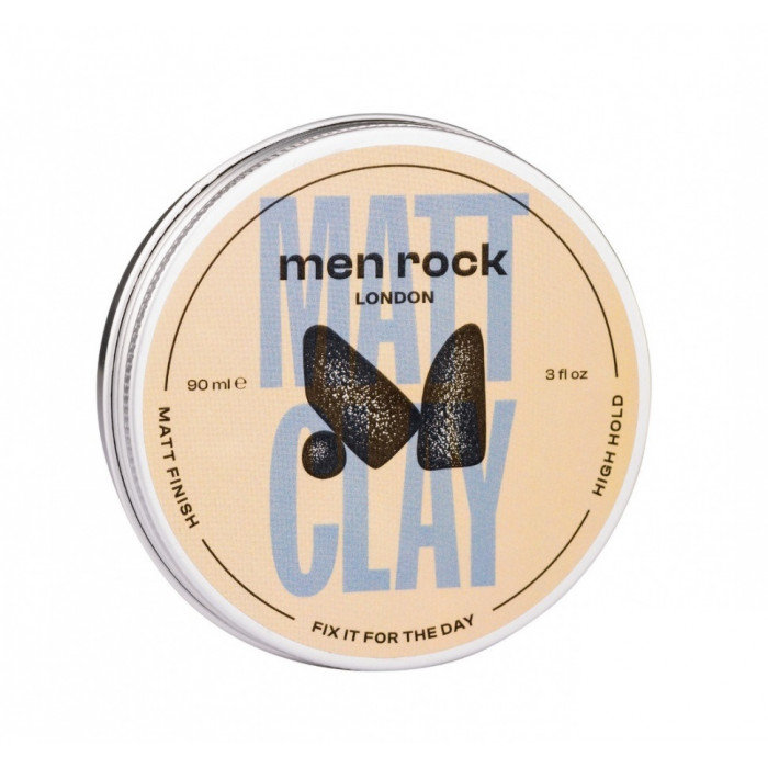 Глина для укладки волос Men Rock Matt Clay, 90 мл
