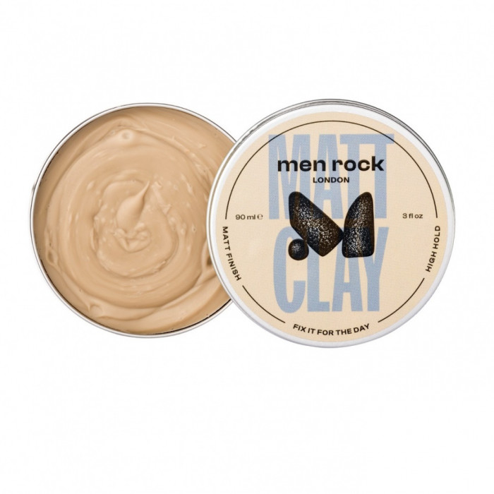 Глина для укладки волос Men Rock Matt Clay, 90 мл