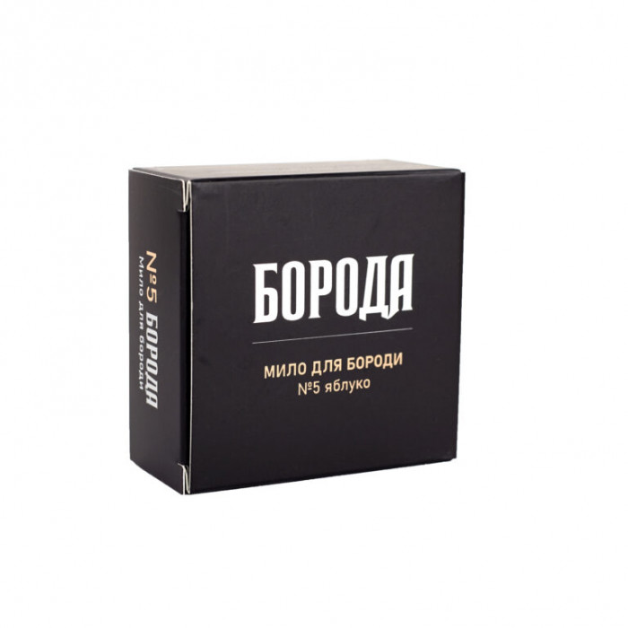 Мыло для бороды БОРОДА №5 "Яблоко", 80 грамм