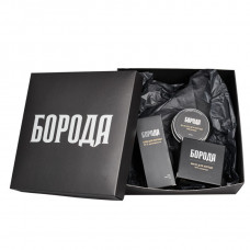 Подарунковий набір для догляду за бородою БОРОДА №2 (у картонній коробці)