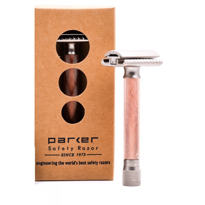 Станок для бритья Т-образный Parker Variant Adjustable Rose Gold