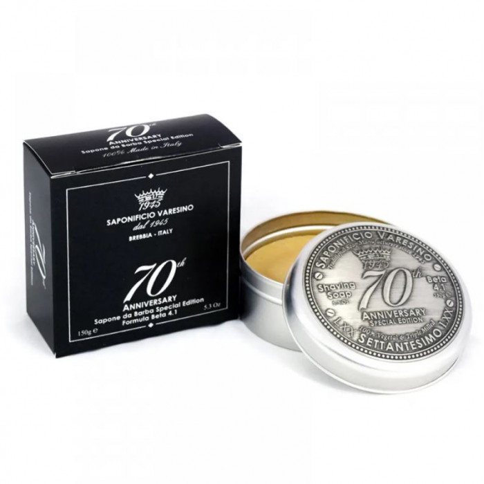 Мыло для бритья Saponificio Varesino 70th Anniversary Shaving Soap, 150 грамм