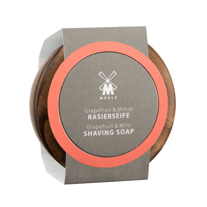 Мыло для бритья в чаше из дерева MUEHLE RN 3 GM Grapefruit & Mint