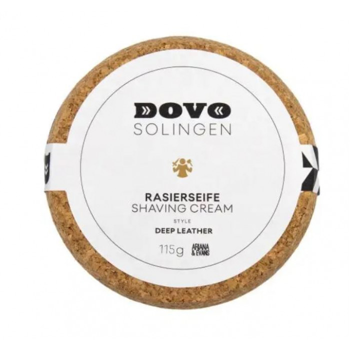 Мыло для бритья в керамической чаше Dovo Solingen SHAVING SOAP DEEP LEATHER, 115 грамм