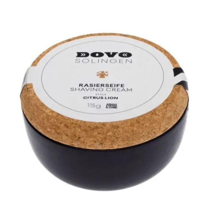 Мыло для бритья в керамической чаше Dovo Solingen SHAVING SOAP CITRUS LION, 115 грамм