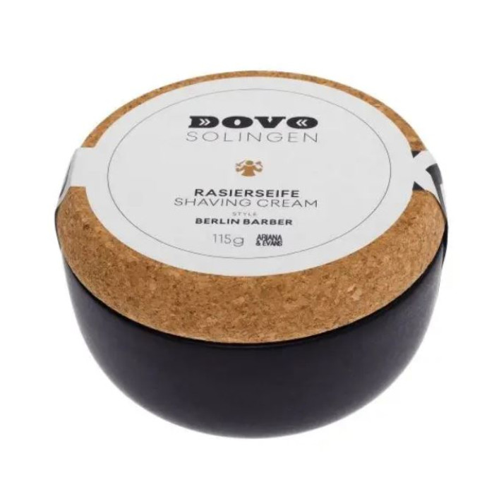 Мило для гоління в керамічній чаші Dovo Solingen SHAVING SOAP BERLIN BARBER, 115 грам