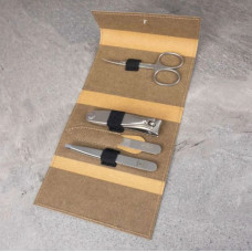 Чоловічий манікюрний набір з нержавіючої сталі Dovo Solingen MANICURE SET R SAT VEGAN wash paper