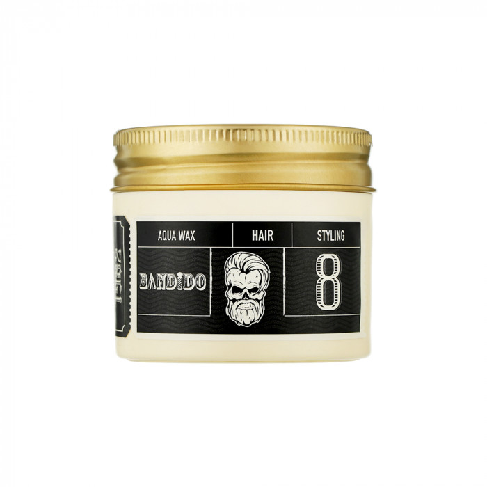 Воск для укладки волос на водной основе экстра сильной фиксации Aqua Wax 8 Extreme Strong Bandido, 125 мл