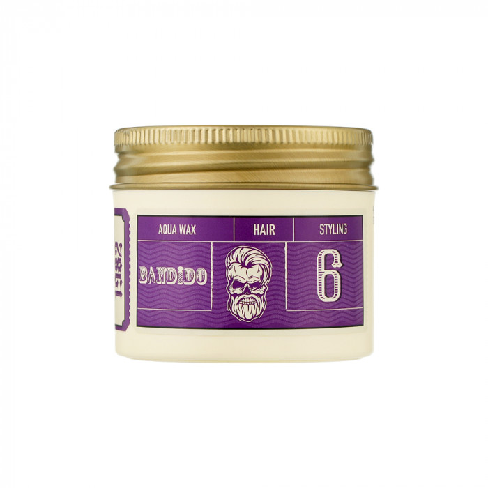 Воск для укладки волос на водной основе средней фиксации Aqua Wax 6 Medium Violetta Bandido, 125 мл