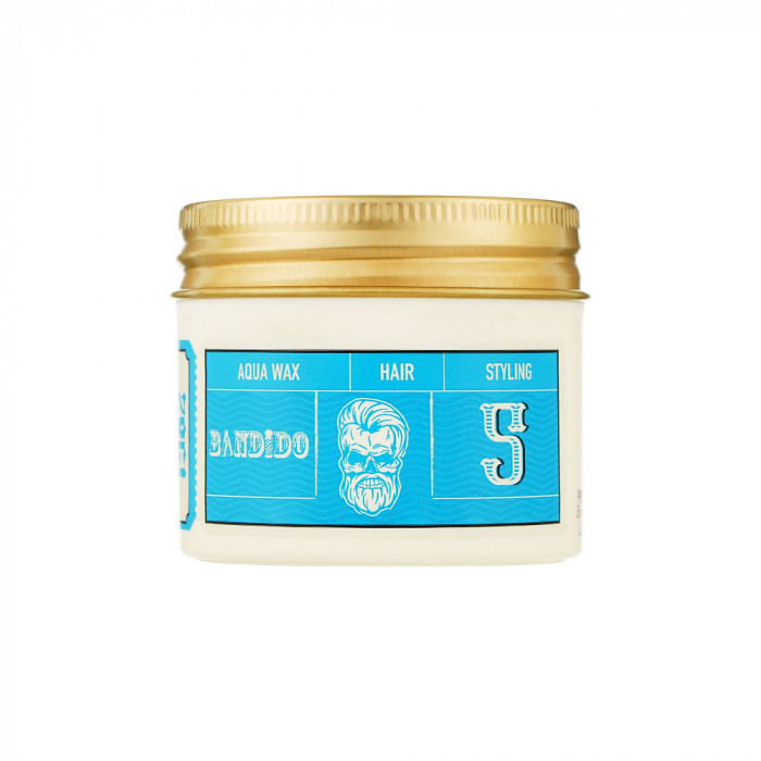 Воск для укладки волос на водной основе средней фиксации Aqua Wax 5 Medium Blue Bandido, 125 мл