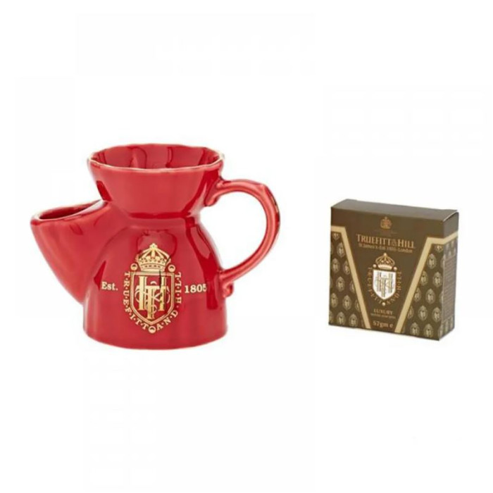 Чаша для бритья красная Truefitt & Hill Red Shaving Mug