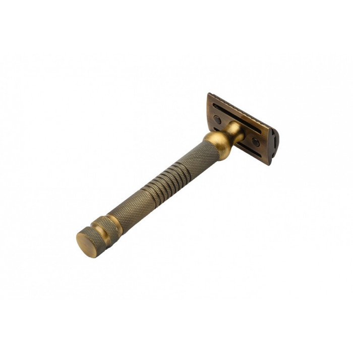 Станок для бритья Т-образный Pearl SHD-27 Antique Brass Closed Comb