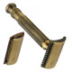 Станок для бритья Т-образный Pearl L-55 Antique Brass Closed comb & Open Comb