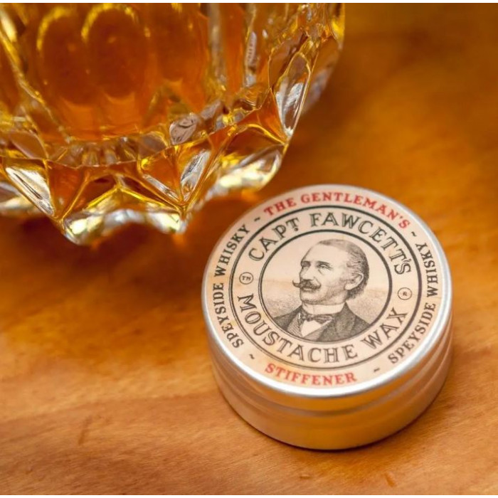 Воск для усов Captain Fawcett's Gentleman's Stiffener Malt Whisky Moustache Wax, 15 мл