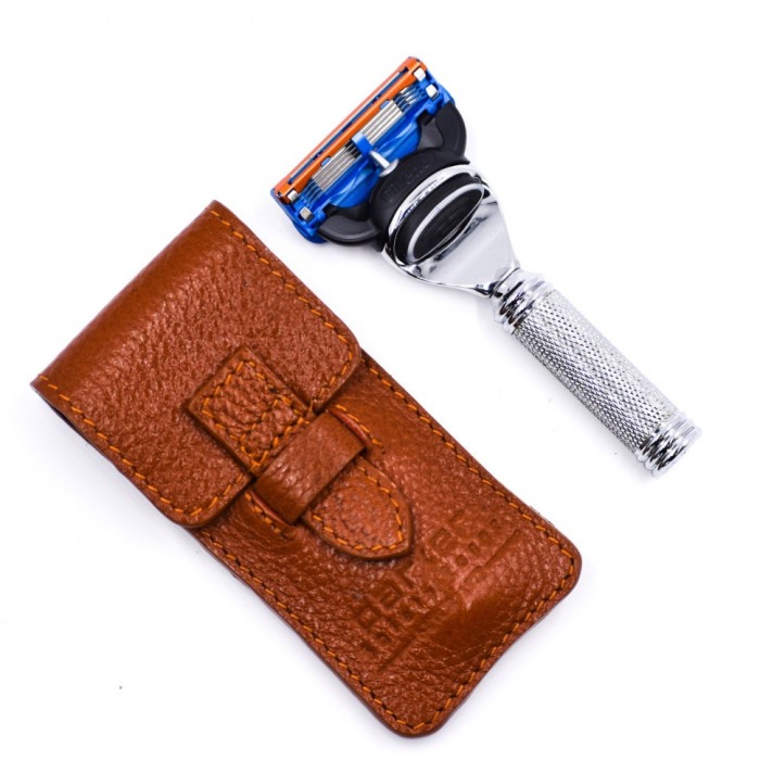 Станок для бритья Parker Fusion Travel Razor With Leather Case