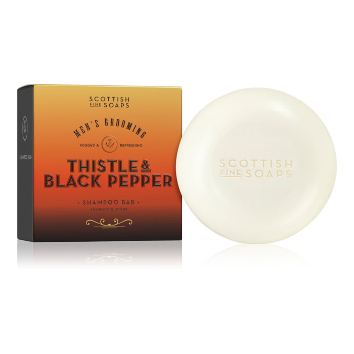 Твердий шампунь для волосся та тіла Scottish Fine Soaps Thistle & Black Pepper Shampoo Bar, 100 грам