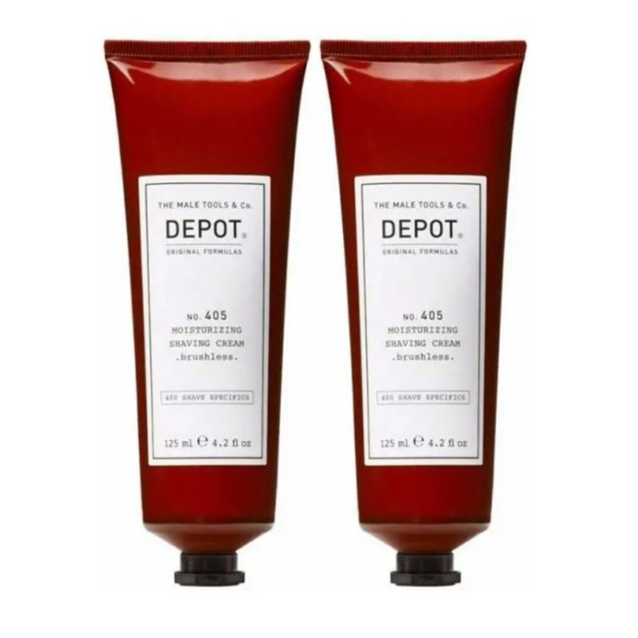 Набор крем для бритья Depot 405 Moisturizing Shave Cream, 125 мл (2 шт)