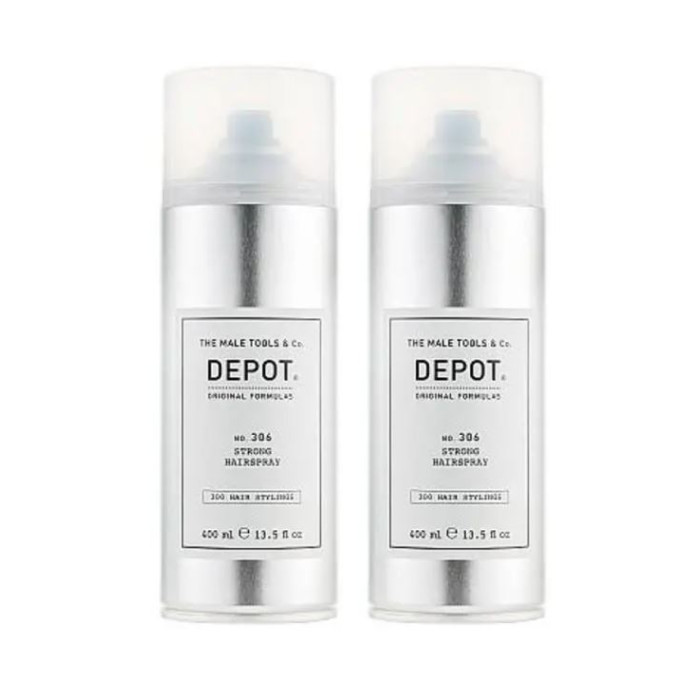 Набор Лак для волос Depot Hair Styling 306 Strong Hairspray 400 мл (2 шт)