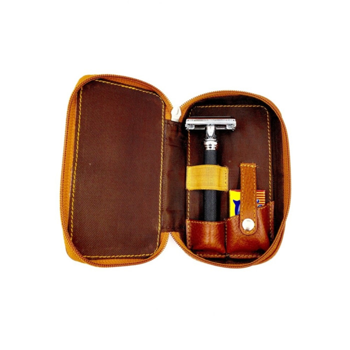 Кожаный чехол для Т-образной бритвы Parker LP4 Travel Case