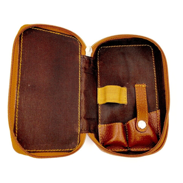 Кожаный чехол для Т-образной бритвы Parker LP4 Travel Case
