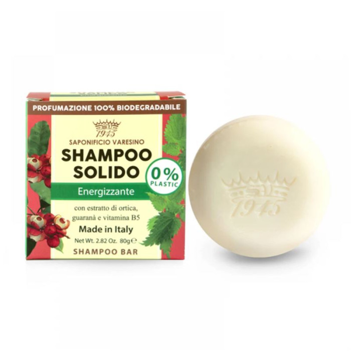 Твердый шампунь для волос Saponificio Varesino Shampoo Solido Energizzante 80 грамм