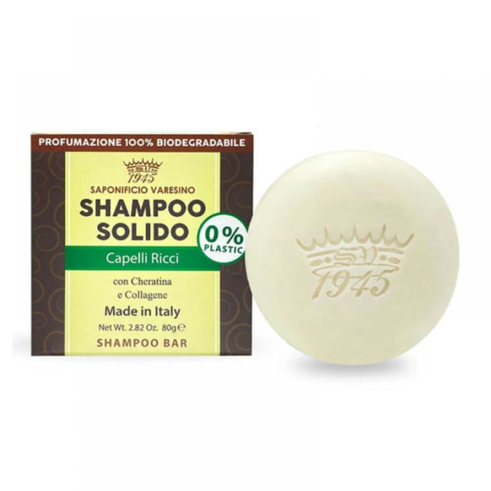 Твердый шампунь Saponificio Varesino Shampoo Solido Capelli Ricci 80 грамм