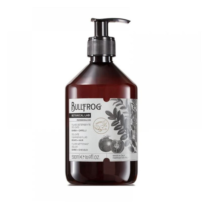 Шампунь для бороды и волос Bullfrog Beard And Hair Delicate Cleansing Fluid 500 мл