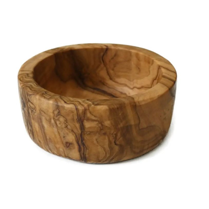 Чаша для мыла из оливкового дерева Dovo Shaving soap dish olive wood
