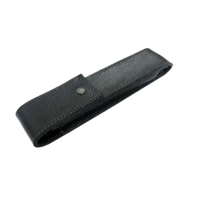Черный кожаный футляр для опасной бритвы Dovo 6100180