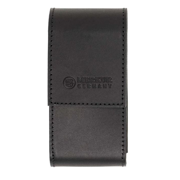 Кожаный кейс для бритвы и лезвий MERKUR LEATHER CASE 5004