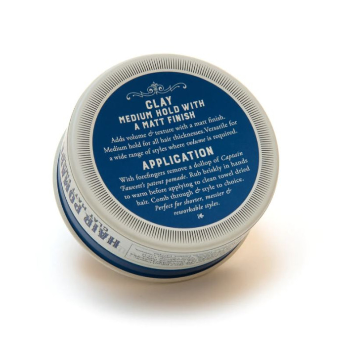 Глиняная помада для укладки волос Captain Fawcett’s Clay pomade, 100 грамм
