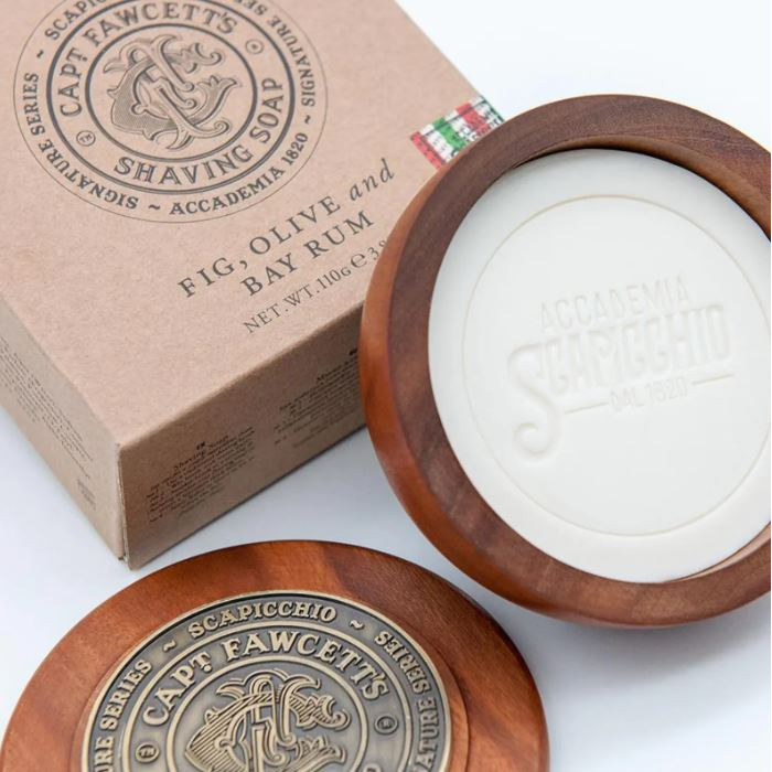 Мыло для бритья в чаше Scapicchio Shaving Soap Captain Fawcett’s 110 грамм