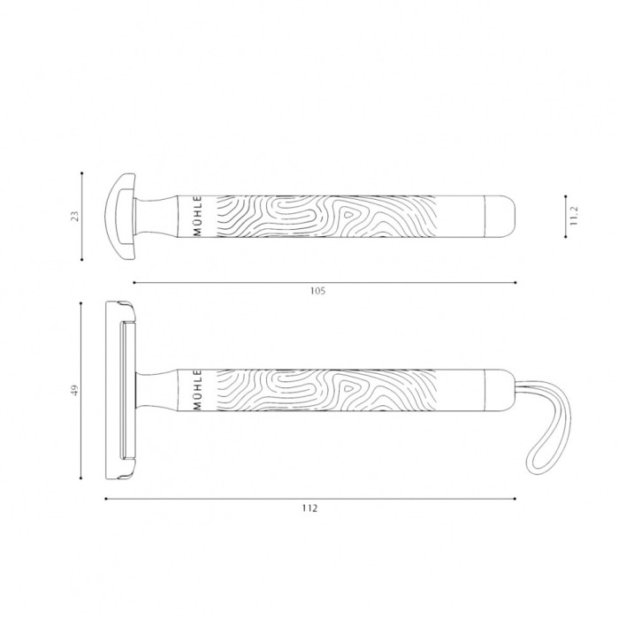 Станок для гоління Т-подібний MUEHLE R COM 15 COMPANION