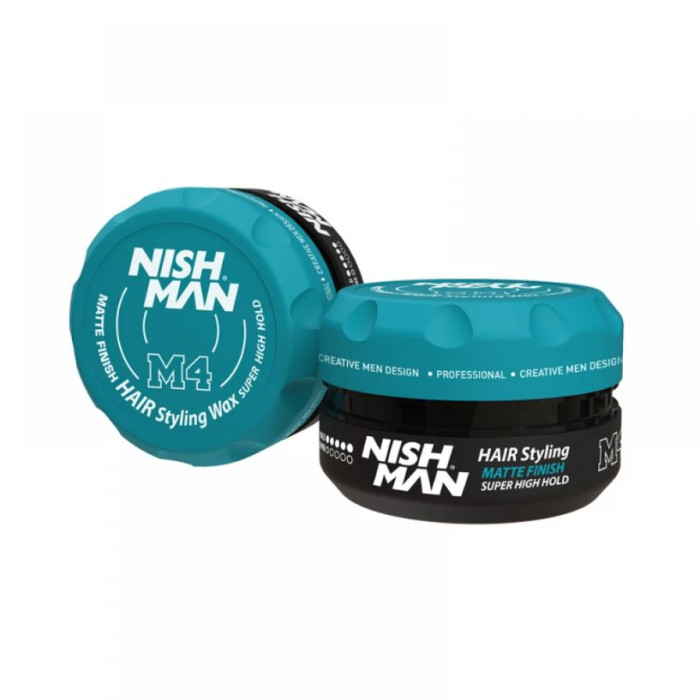 Воск матовый для стилизации волос Nishman Matte Finish Super High Hold Wax M4 100 мл