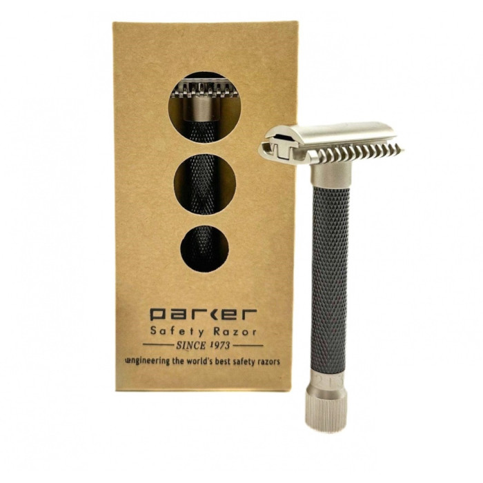 Станок для бритья Т-образный Parker Variant Adjustable Double Edge Safety Razor OC Satin Graphite