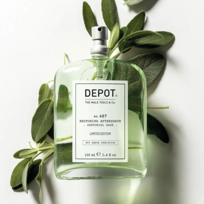 Відновлюючий лосьйон після гоління Depot 407 "Вишукана шавлія" Restoring Aftershave, 100 мл