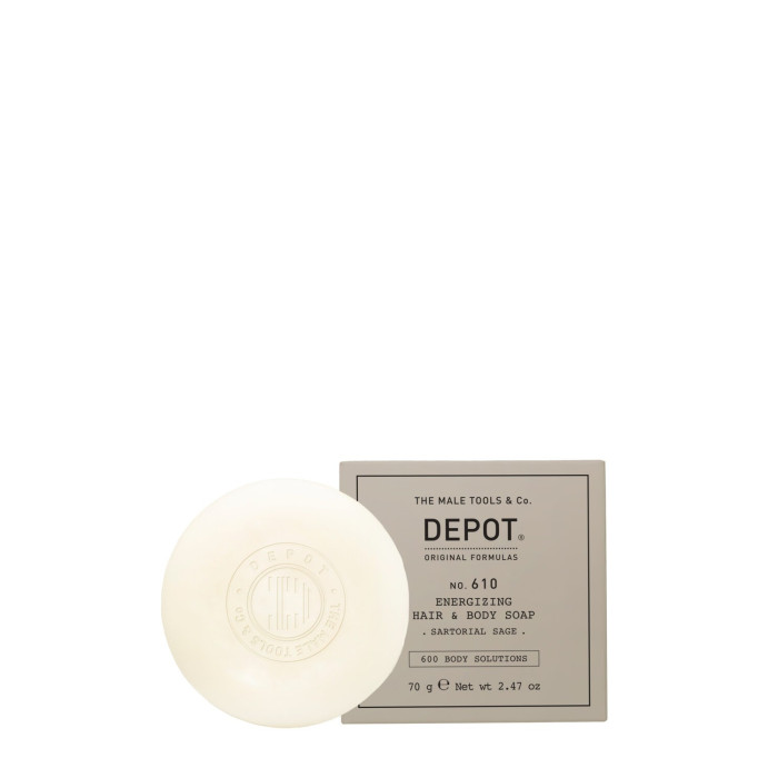 Энергетическое мыло для волос и тела Depot 610 Energizing Hair & Body Soap, 70 грамм